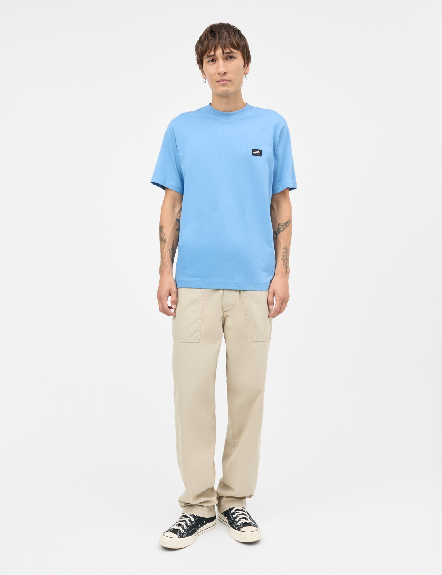 Cotton Jersey Frode Patch Tee