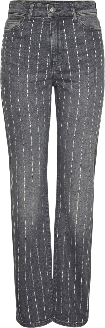 Pcsiffi HW Rhinestone Jeans