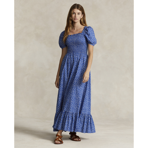 Floral Smocked Cotton Dress