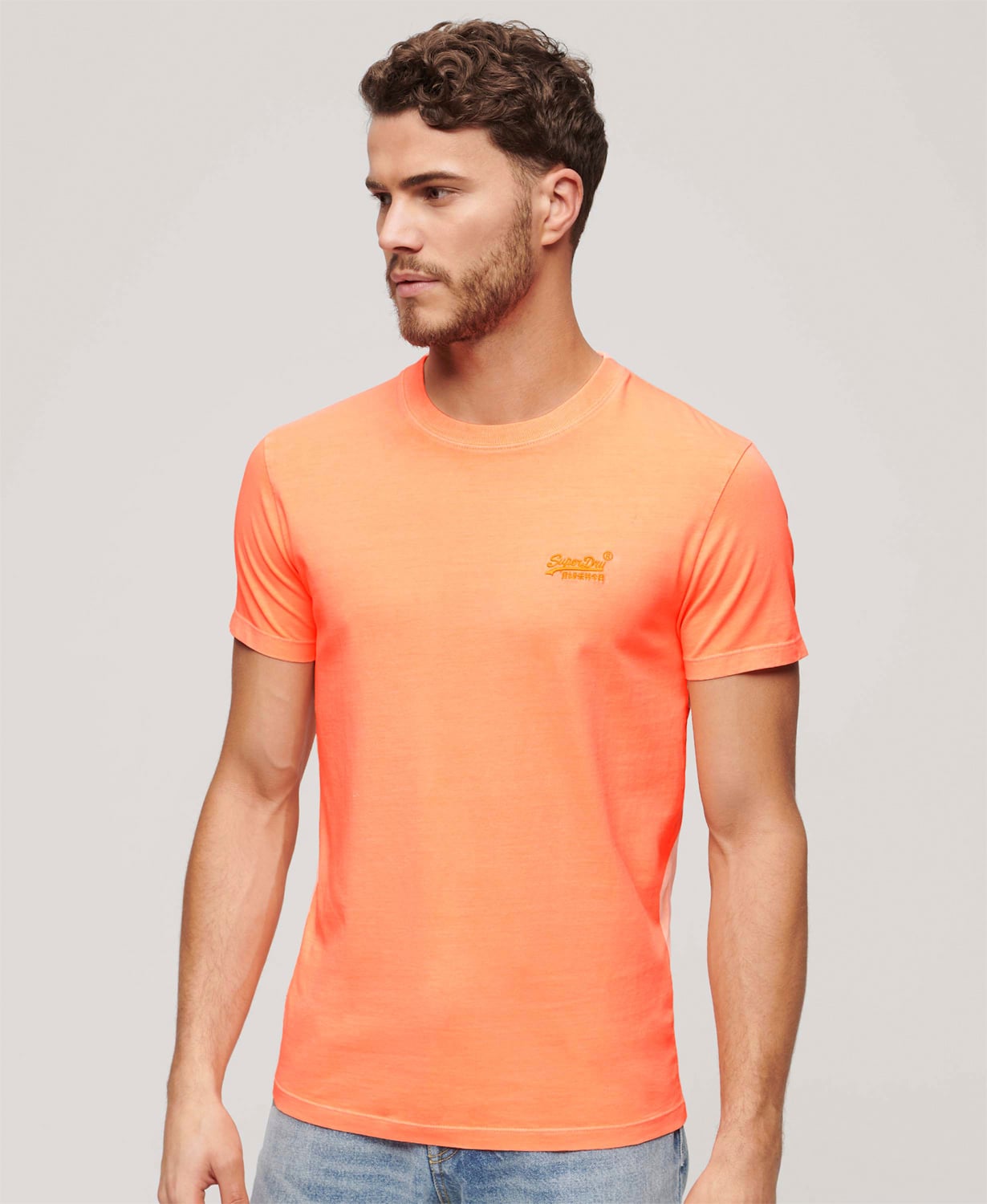 Essential Logo EMB Neon TEE