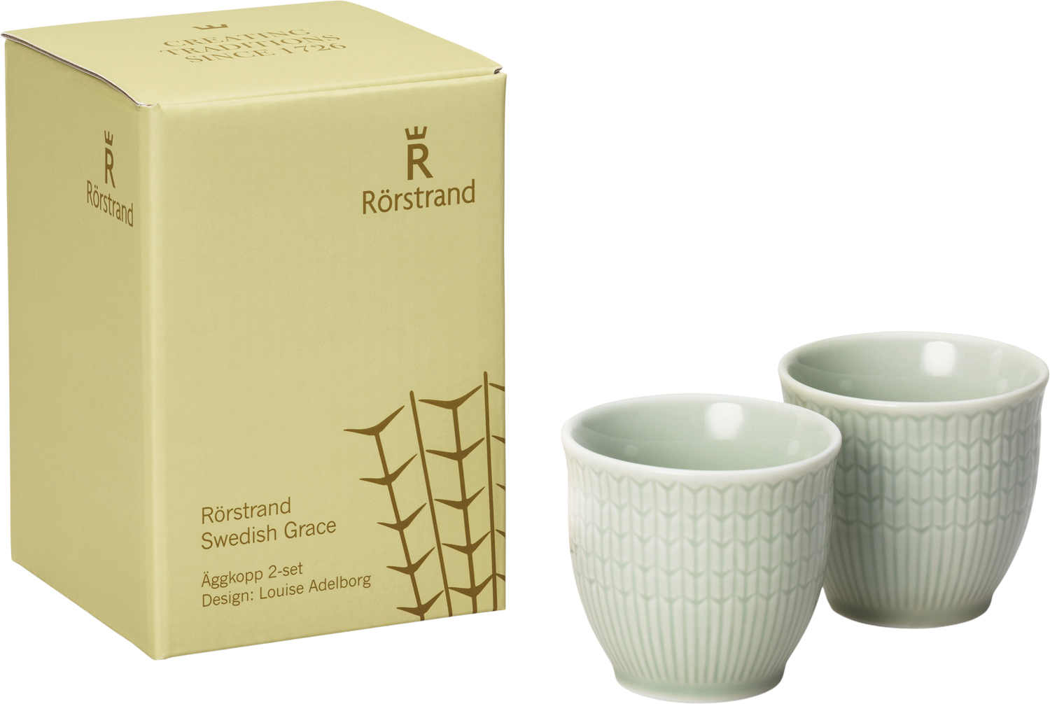 Swedish Grace Æggebæger 4 cl Enggrøn 2 Styk
