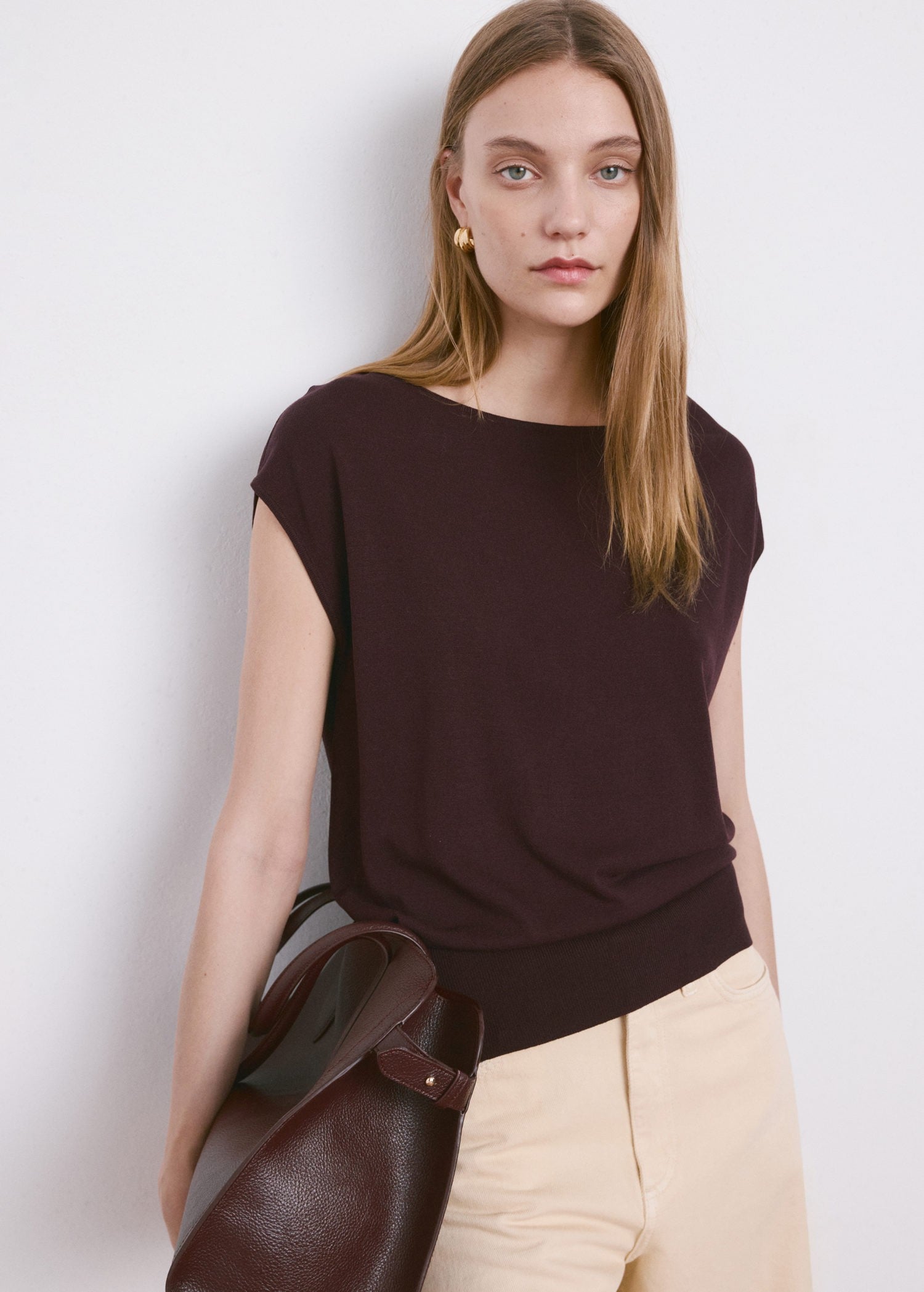 Shortsleeved Knitted Sweater
