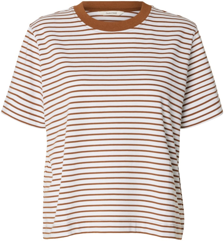 Slwessential SS Striped Boxy TEE NO