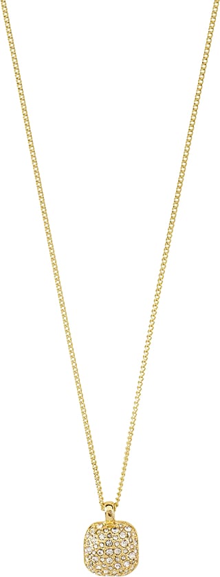 Cindy Recycled Crystal Pendant Necklace Goldplated