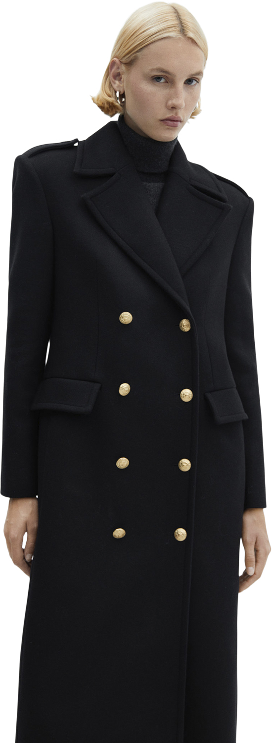 Doublebreasted Wool Coat