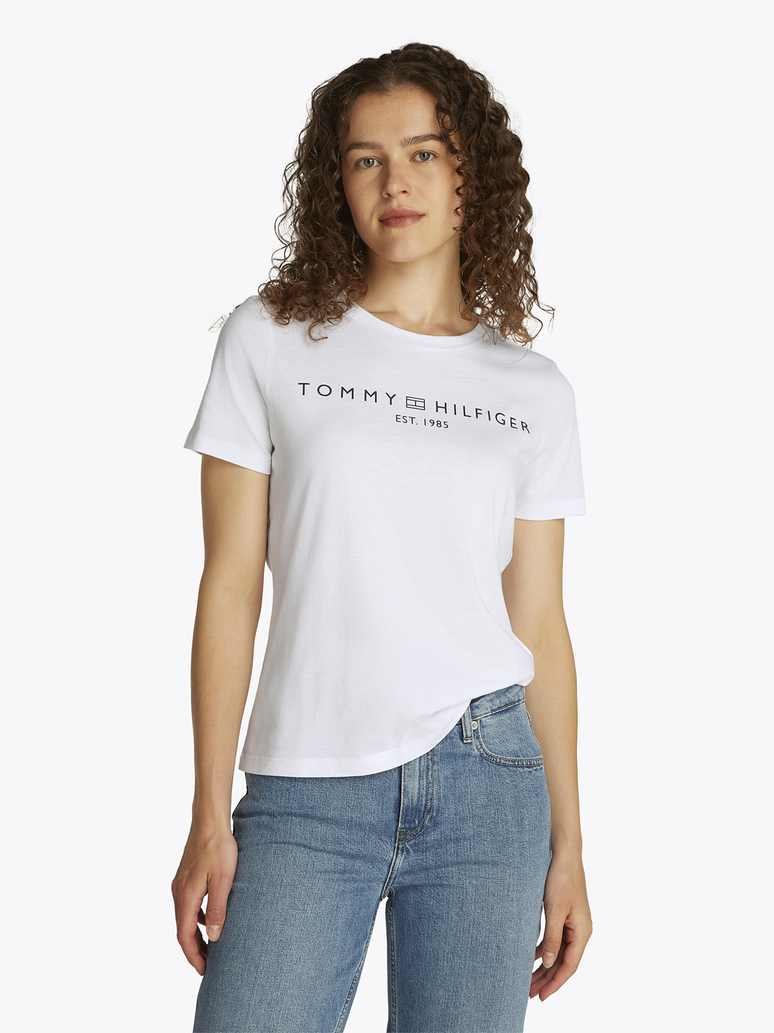 Logo Jersey Crew Neck Tshirt