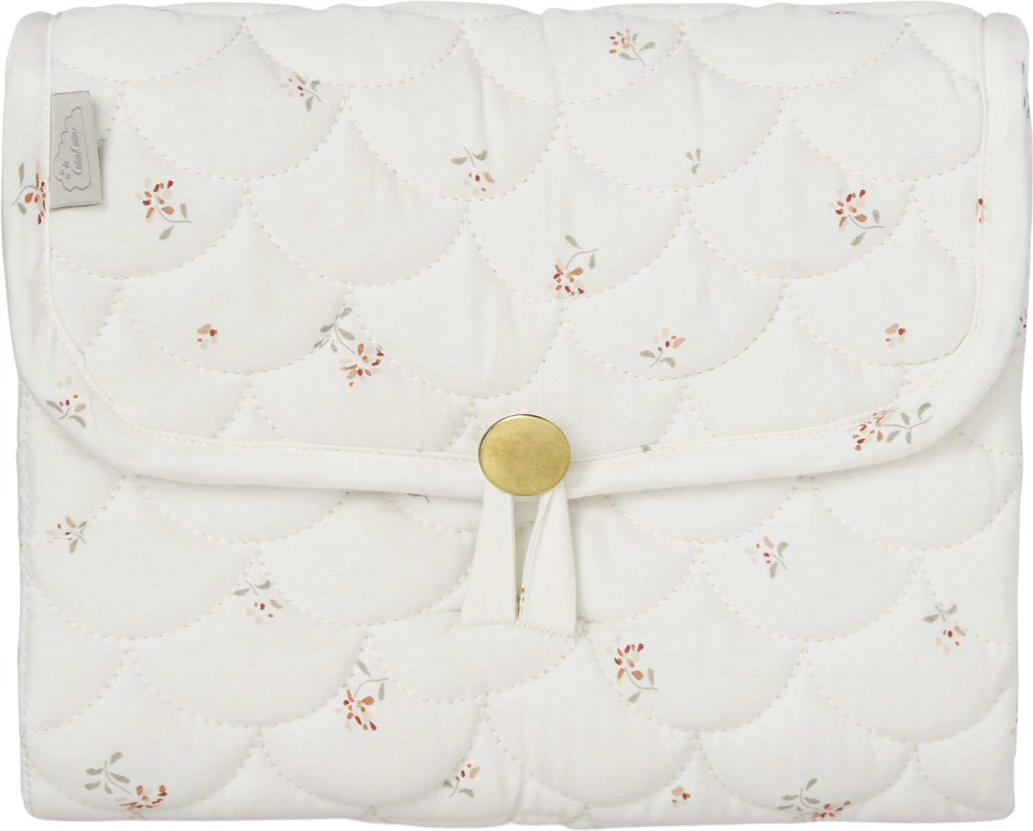 Changing Mat, Quilted OCS Poppies/shell