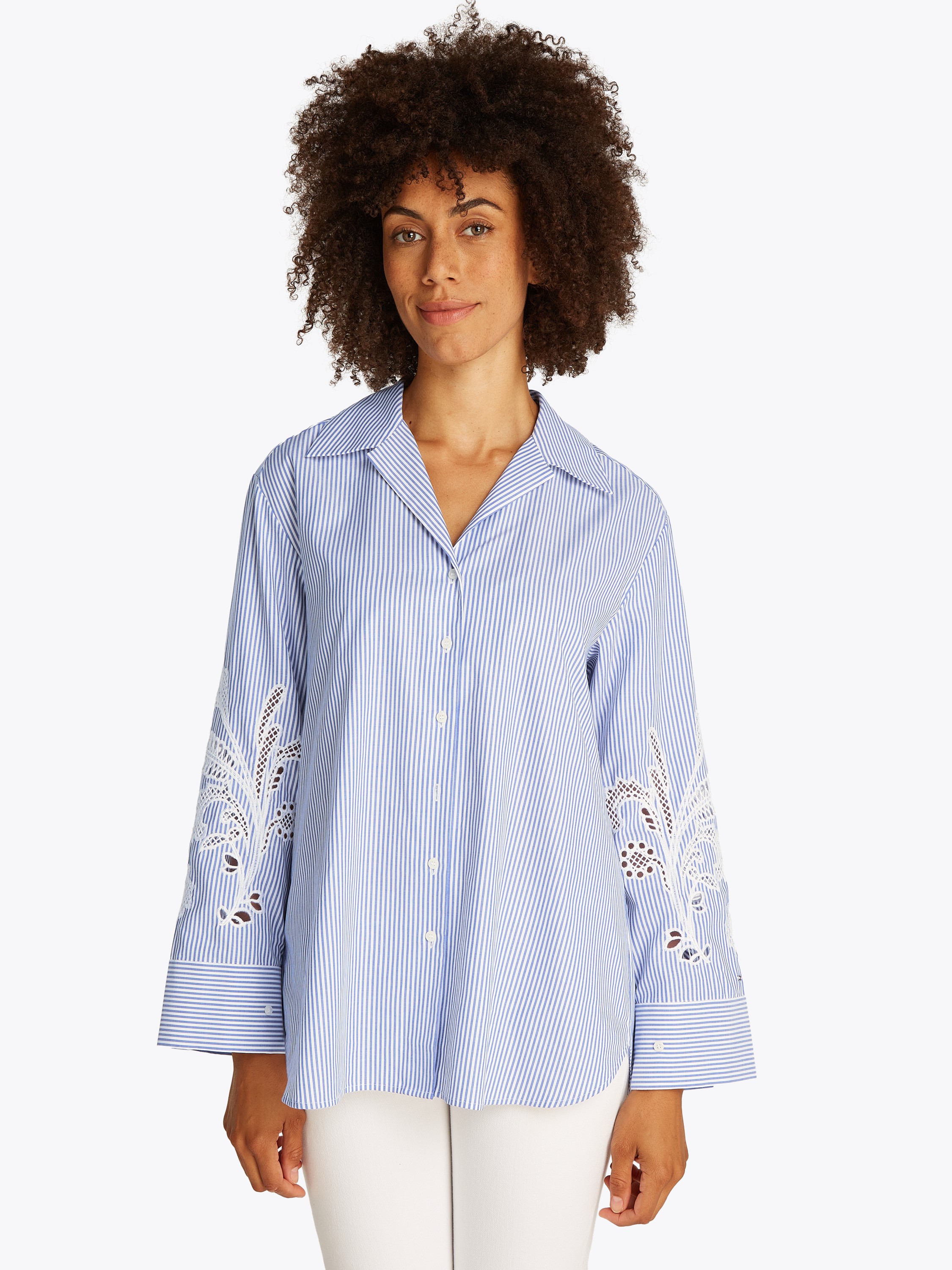 Broderie Anglaise Cotton Shirt