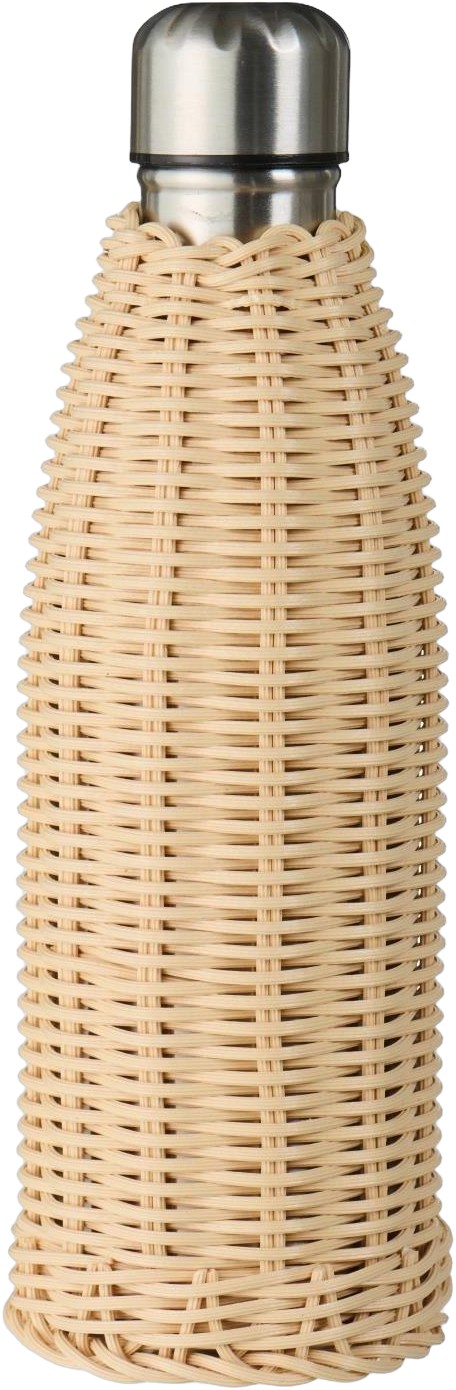 Termoflaske Brun Polyrattan Håndflettet 500 ml
