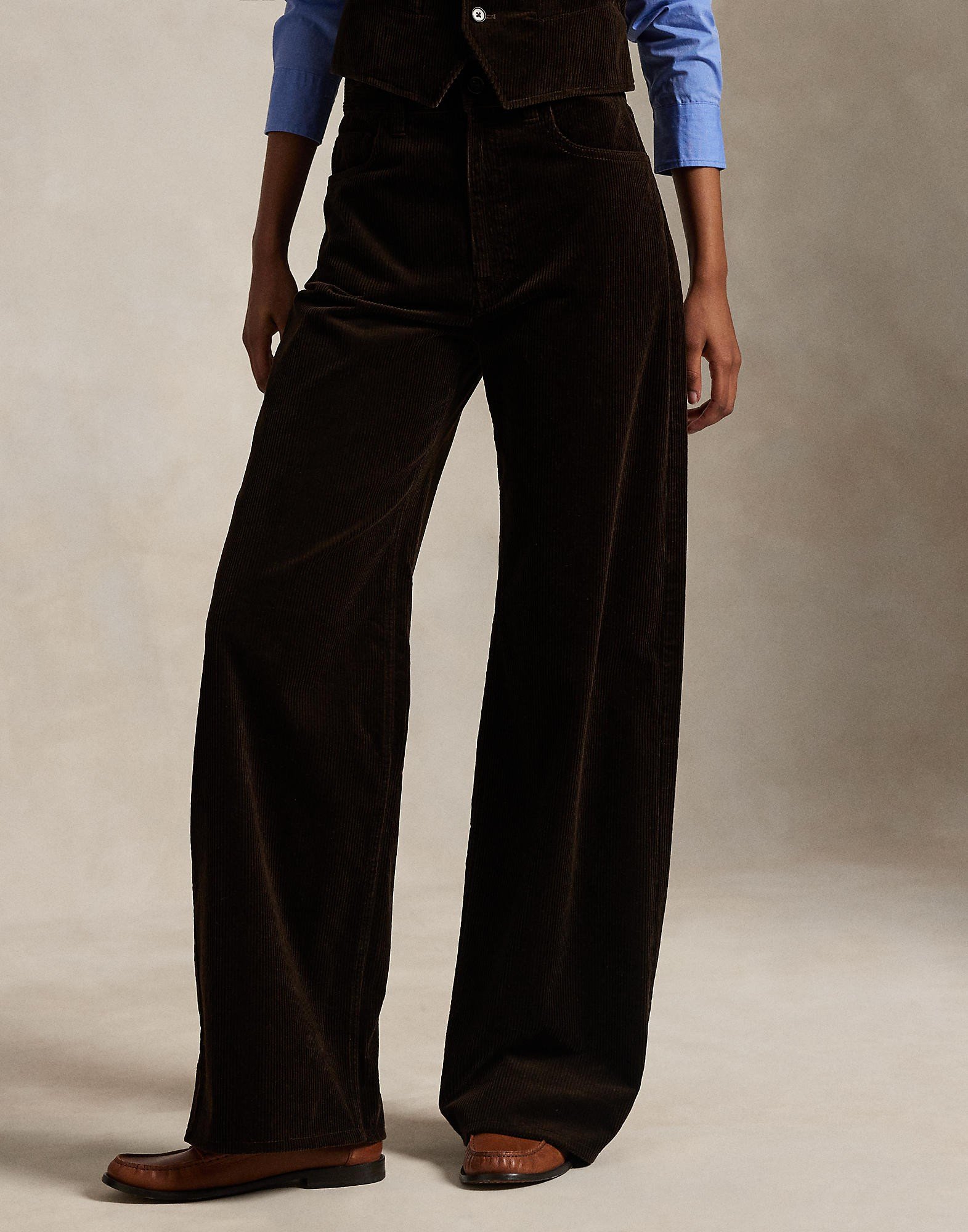 Cotton Corduroy Wideleg Pant