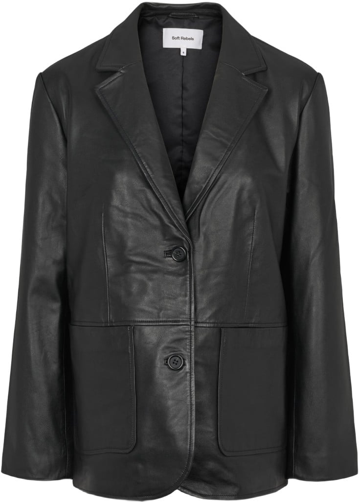 Srdella Leather Blazer