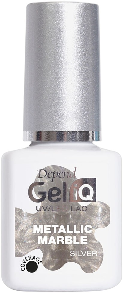 Geliq Metallic Marble Silver