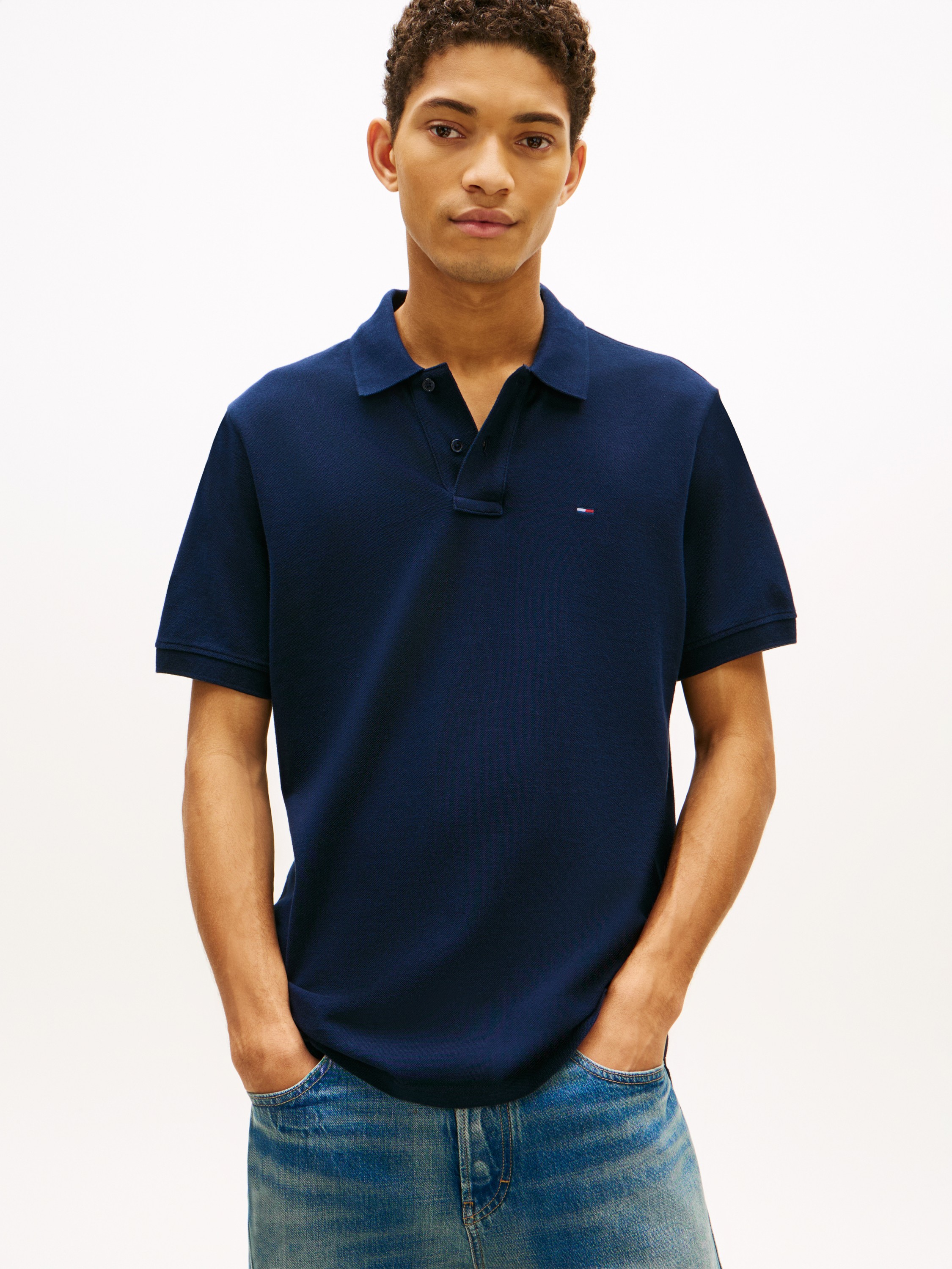 Hilfiger Flag Regular Fit Pique Polo Shirt