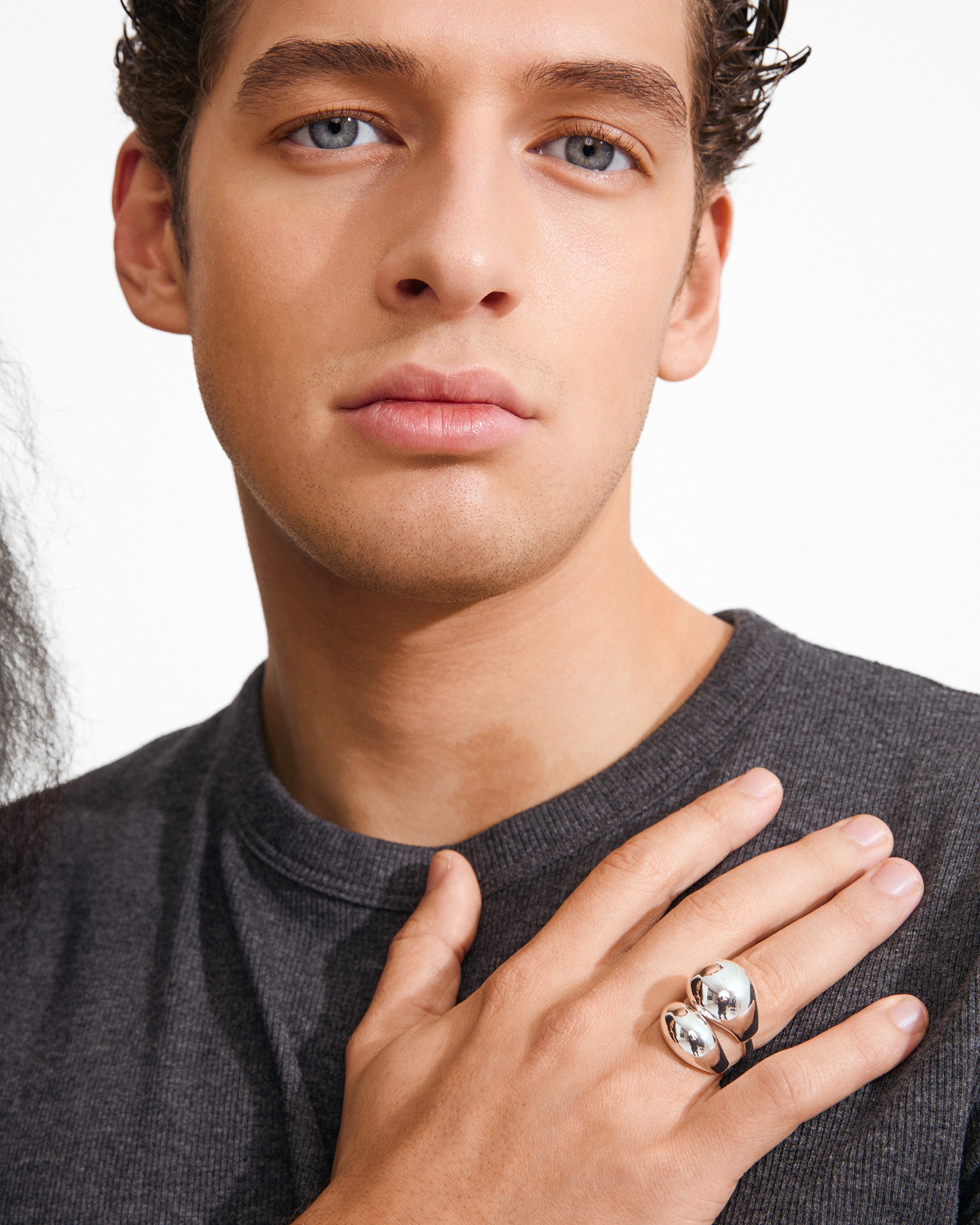 Evon Rings, 2in-1 set, Silver-plated