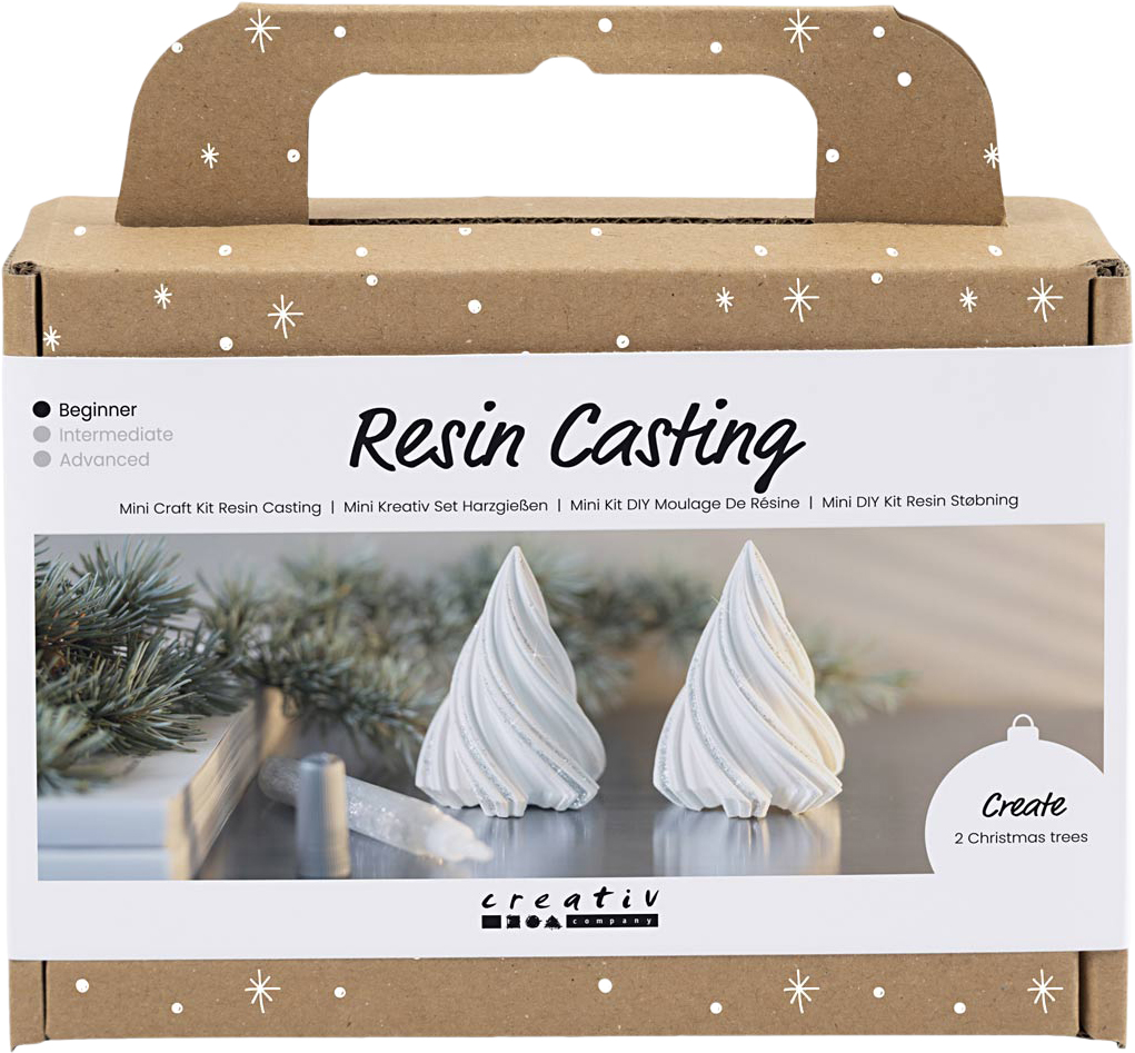 Mini Diy Kit Resin Støbning Juletræer