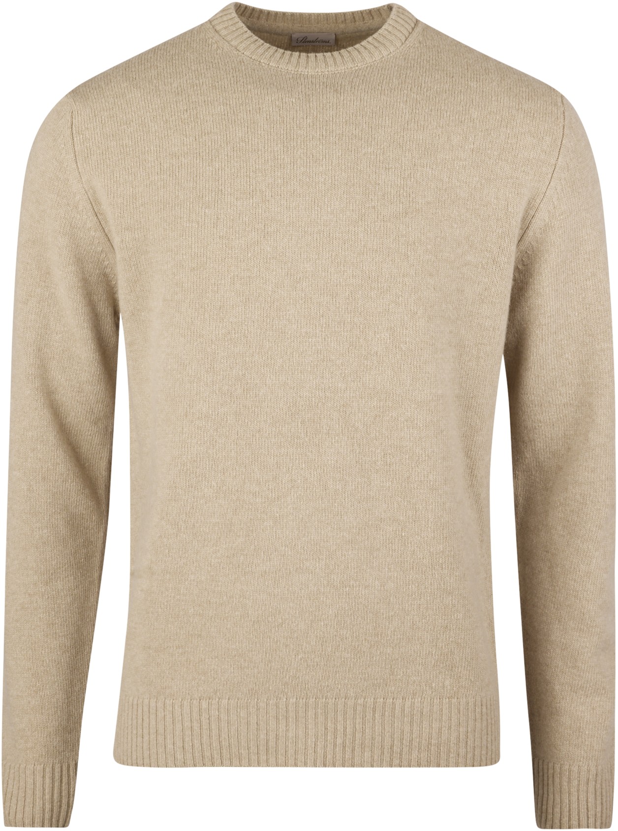 Pullover Knitted Crew Neck Carded Merino Wool