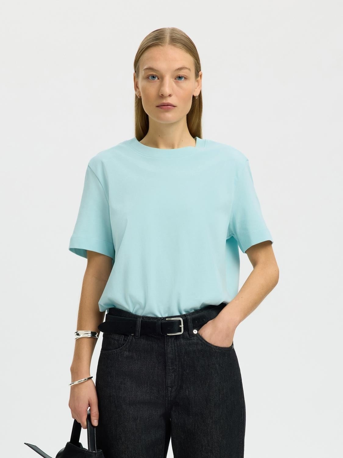 Slfessential SS Boxy TEE Noos - DKK 100 - Spar 49%