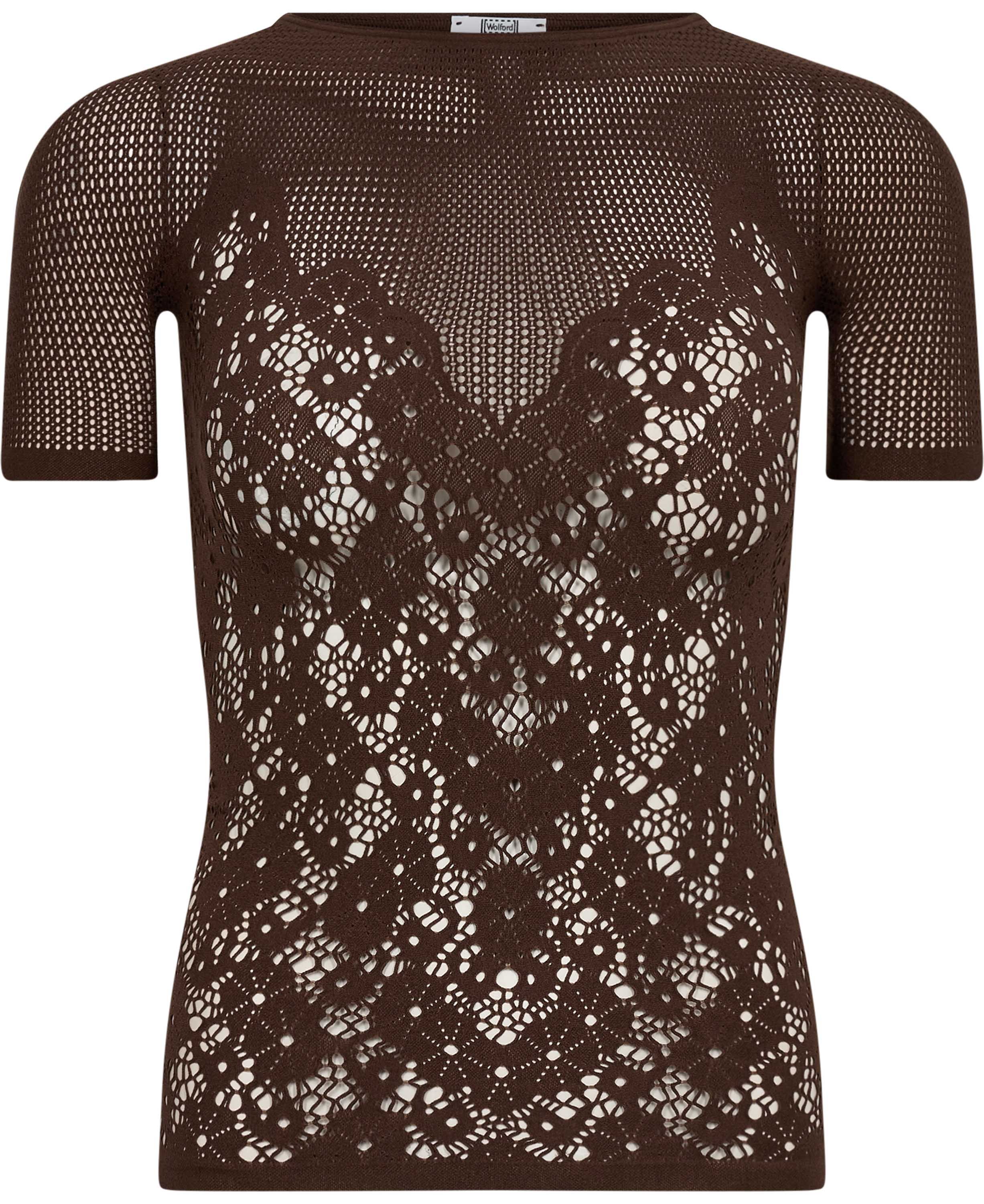 Flower Lace Top Short Sleeves