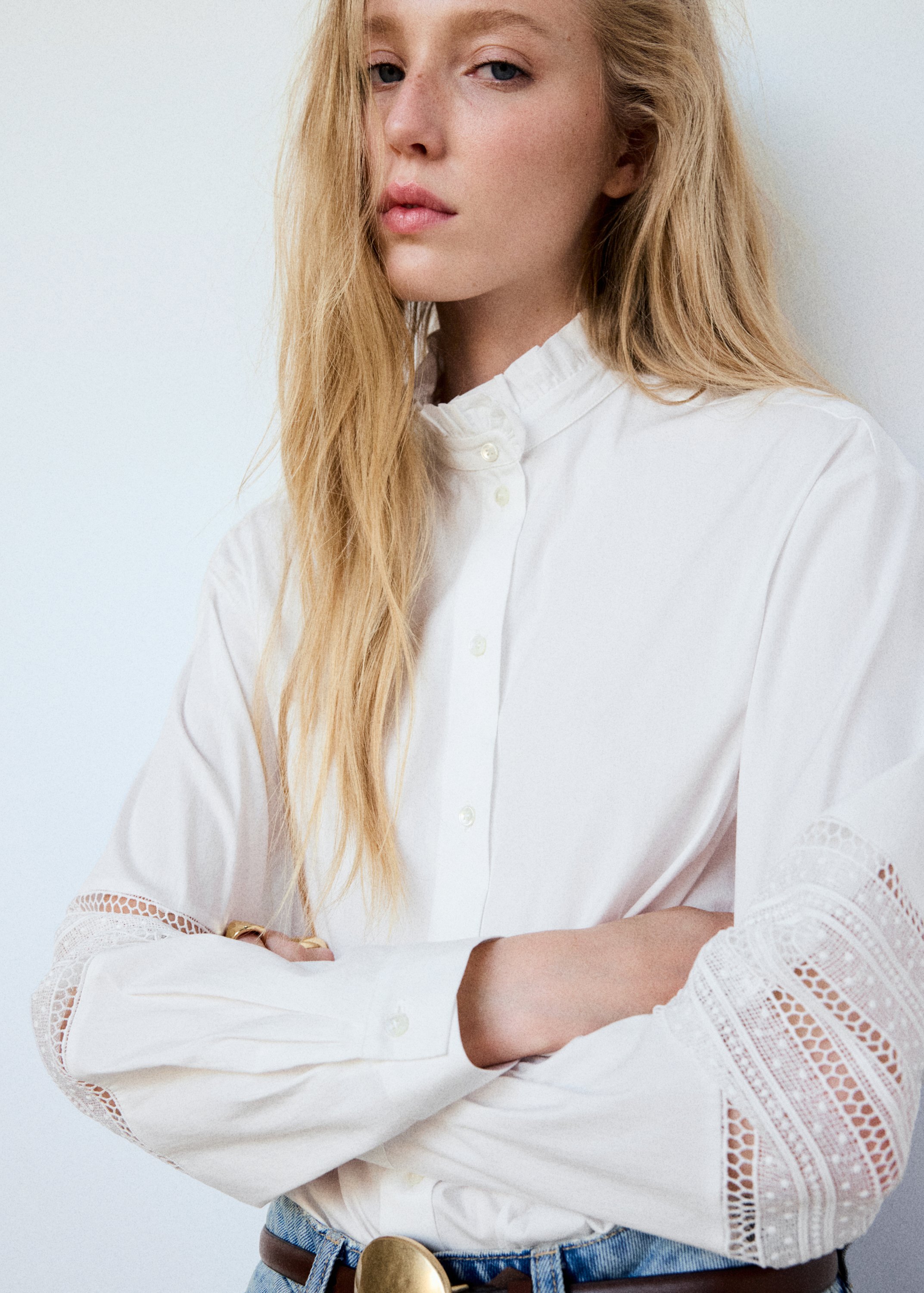 Embroidered Poplin Shirt