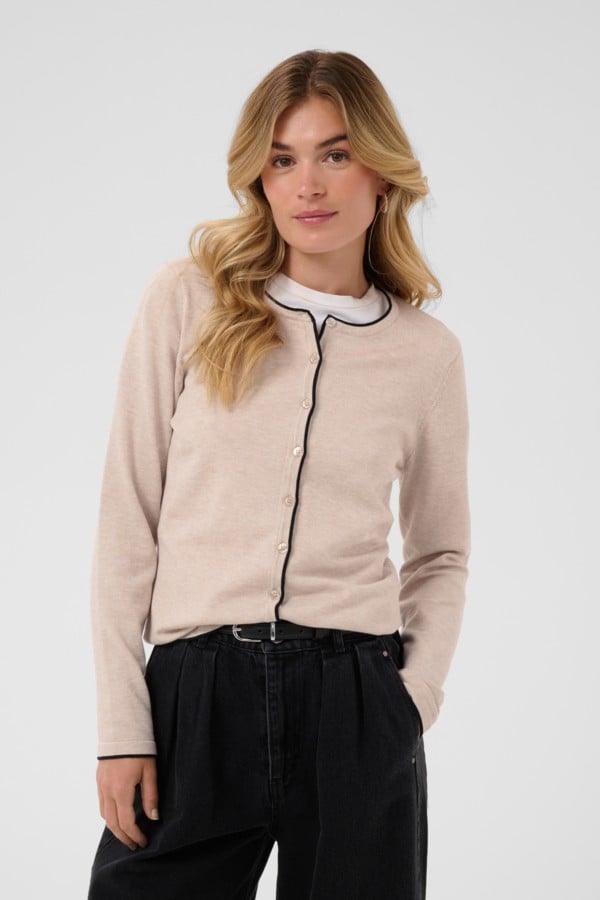 Milasz Contrast Stripe Cardigan