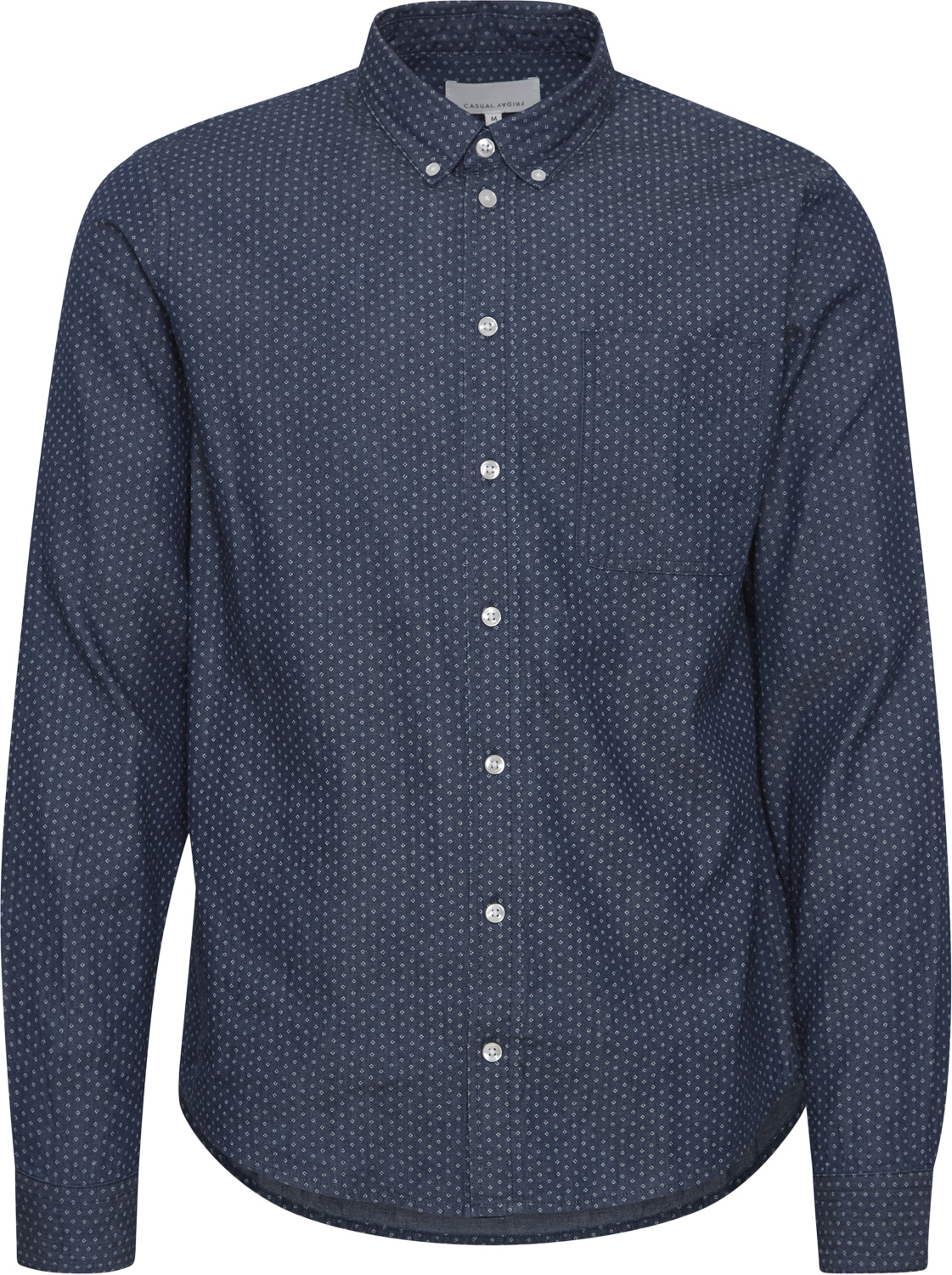 Cfanton LS BD Indigoo AOP Shirt