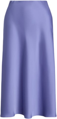 Satin Charmeuse Midi Skirt