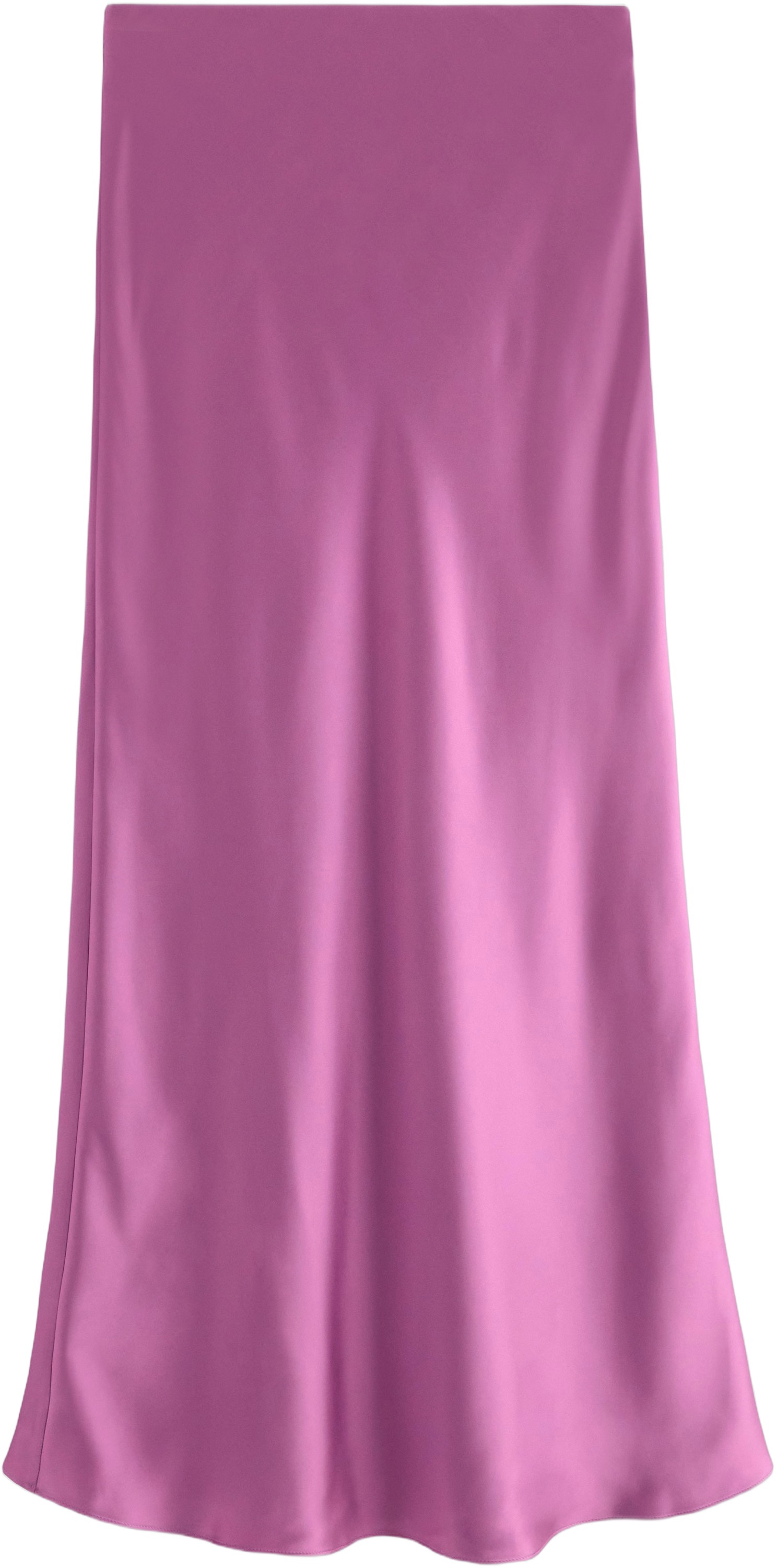 Sleek Maxi Skirt in Satin With a co