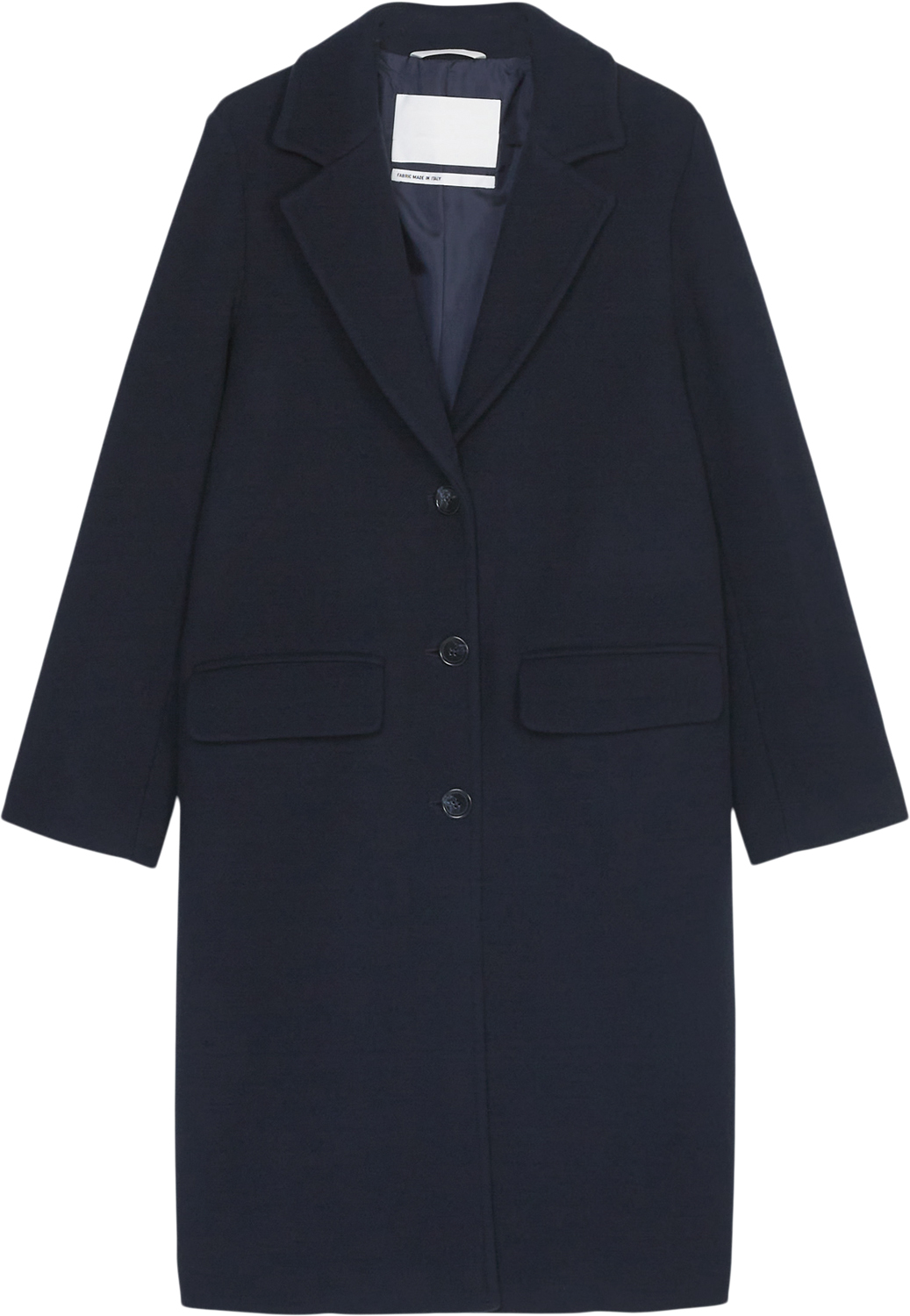 Coat, Wool Blend, Single Breasted,