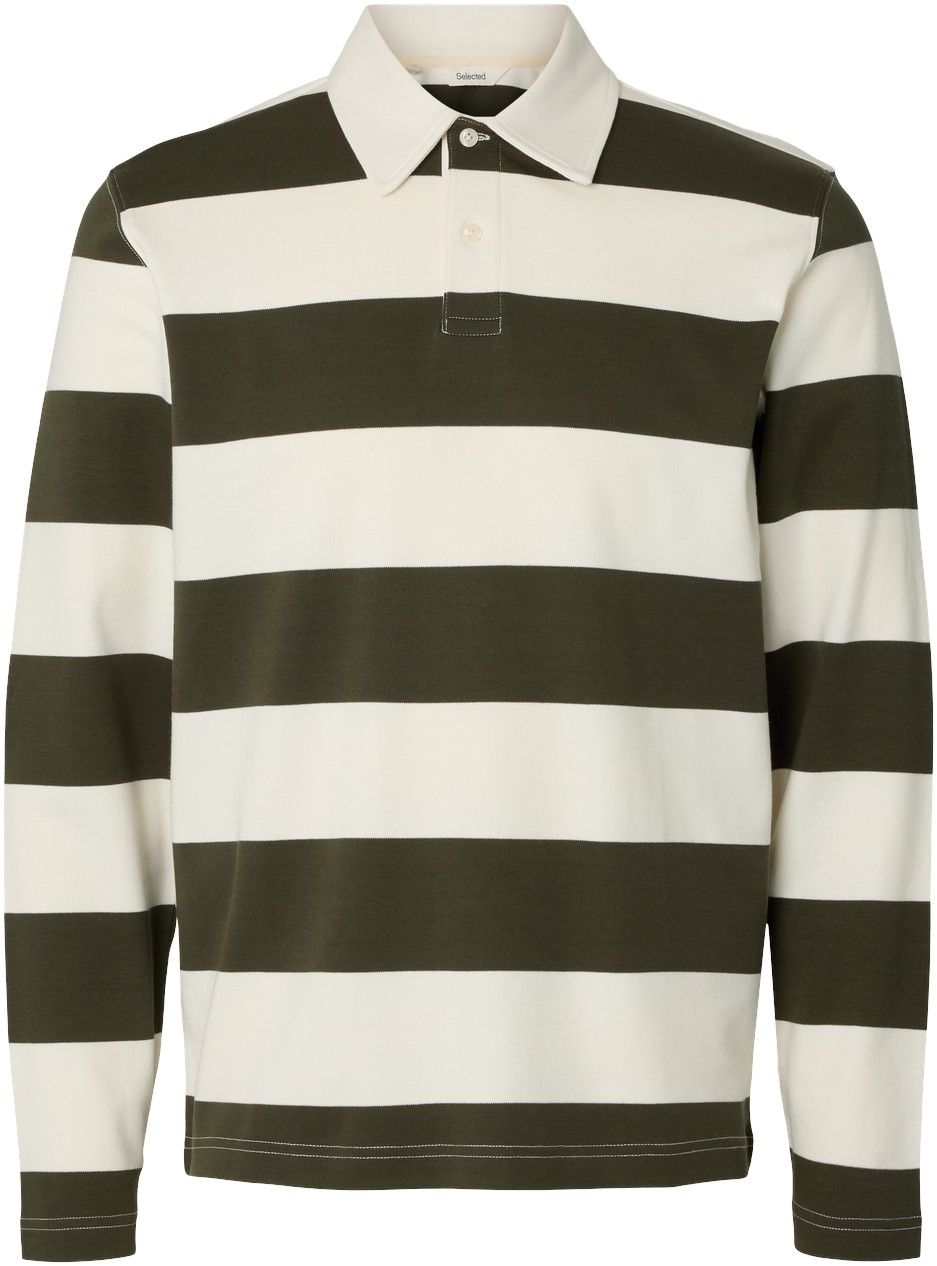 Slmcasper LS Stripe Polo