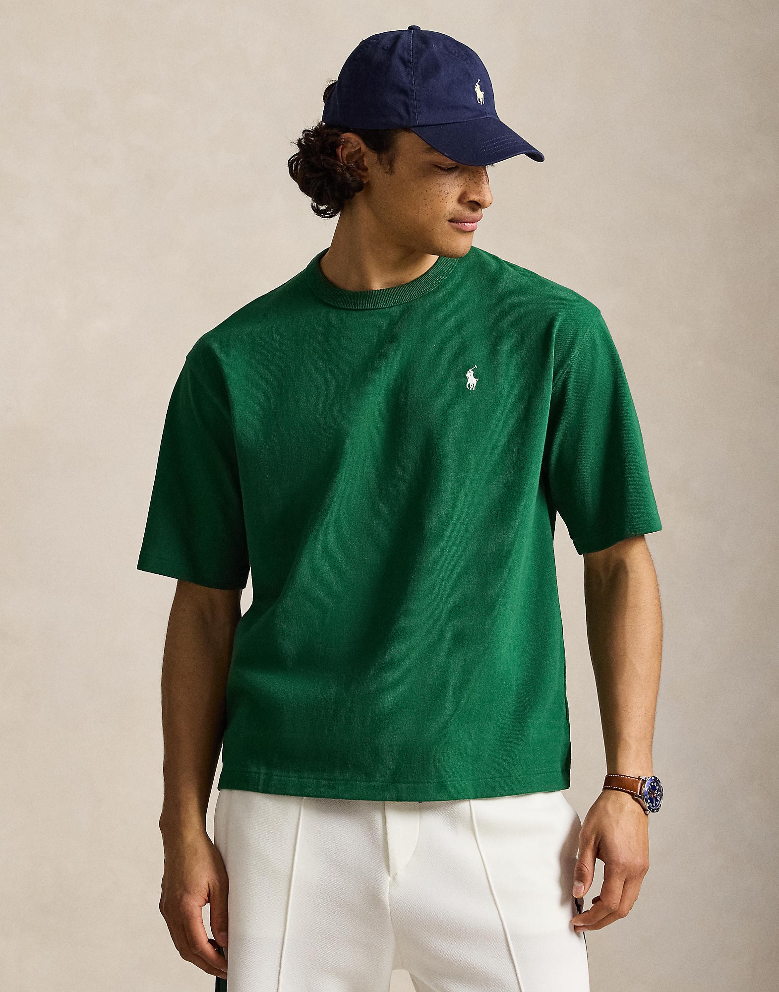 Relaxed Fit Jersey Crewneck Tshirt
