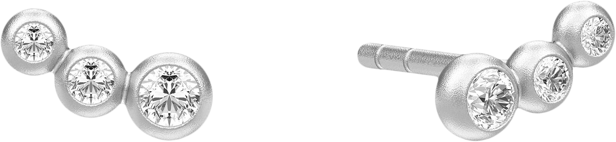 Etcetera Earring Rhodium - DKK 850