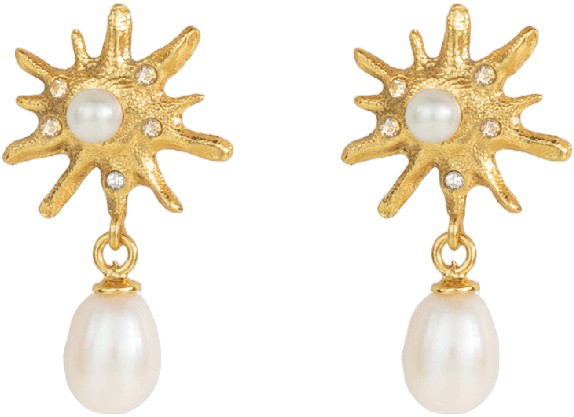 Rhea Earrings Gilded