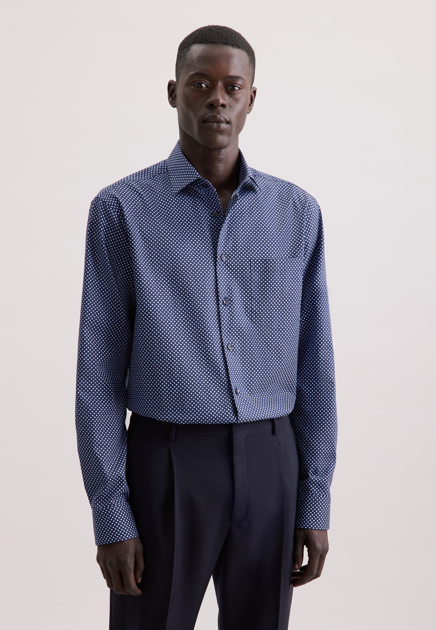 Business Shirt Regular 1/1 Kentcollar Print