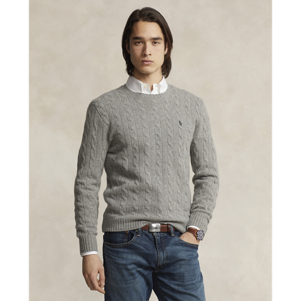 Cableknit Wool-cashmere Sweater