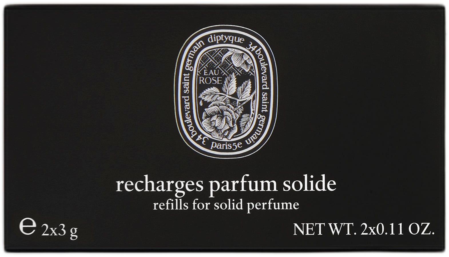 Refill x2 Solid Perfume Eau Rose 3,6g / 0,13 oz