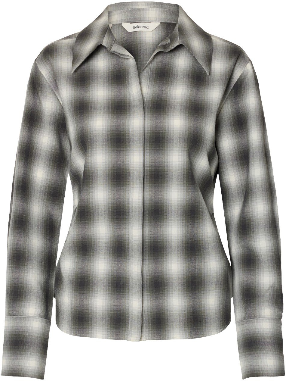 Slfmaya Slim LS Checked Shirt EX