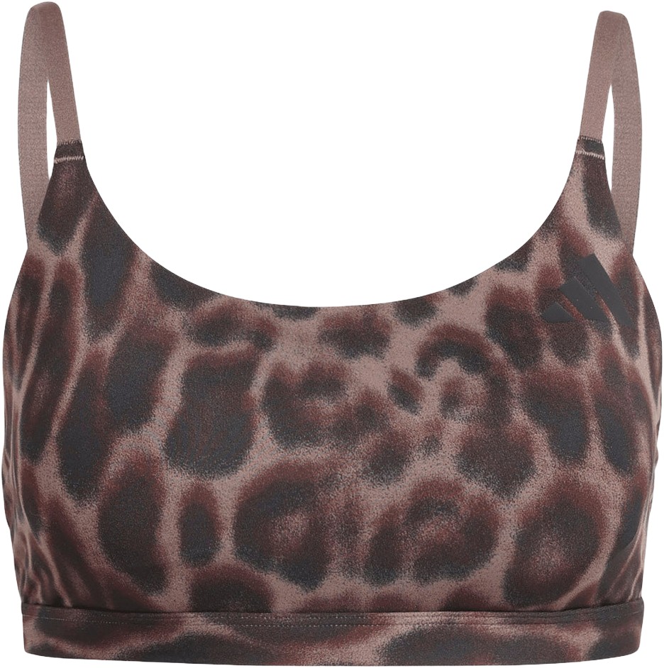 Optime Essentials Workout Leopard Light Support Sports BH