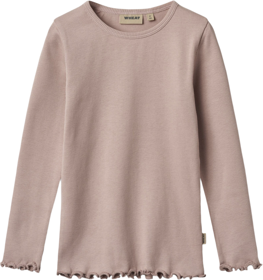 Langærmet Rib Tshirt Ida