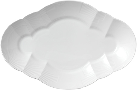 Hvid Elements 38,5 cm. fad