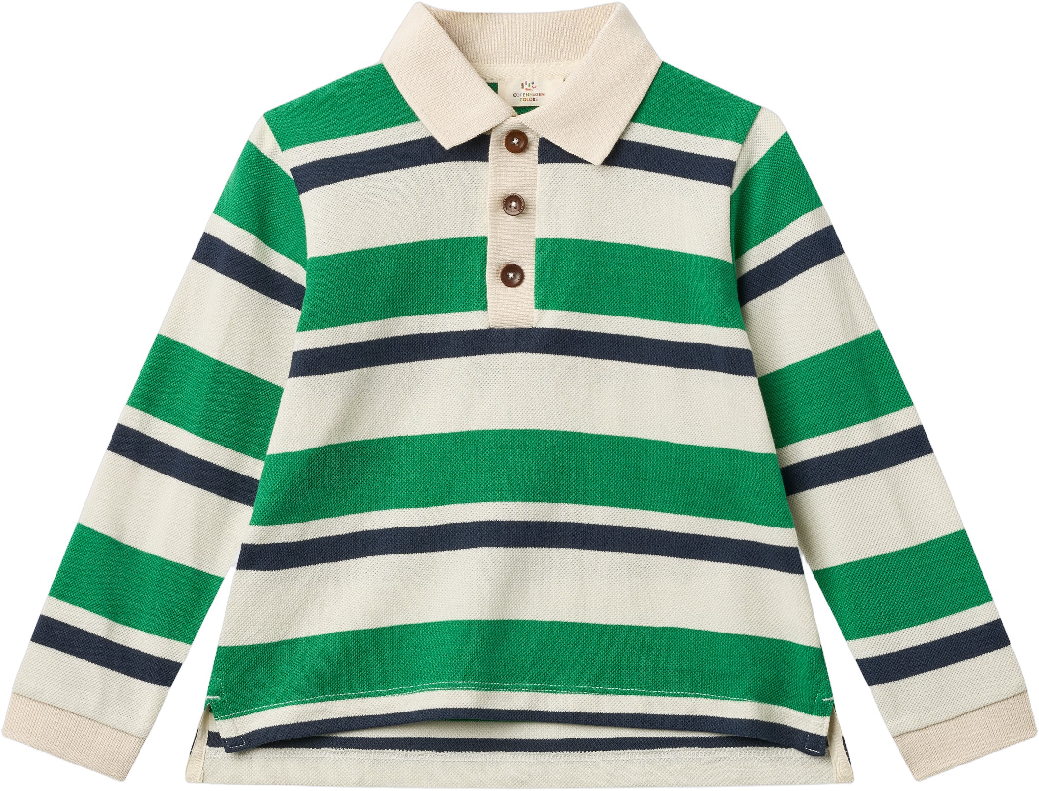 Striped Pique Polo W. LS