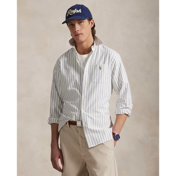 Custom Fit Striped Oxford Shirt