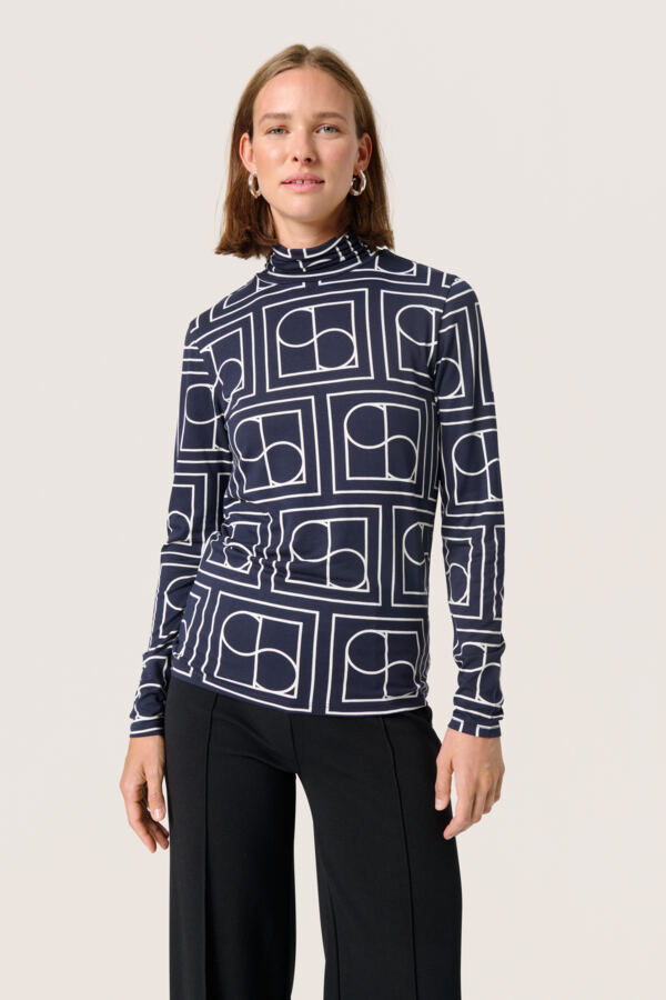 Slhanadi Printed Rollneck LS