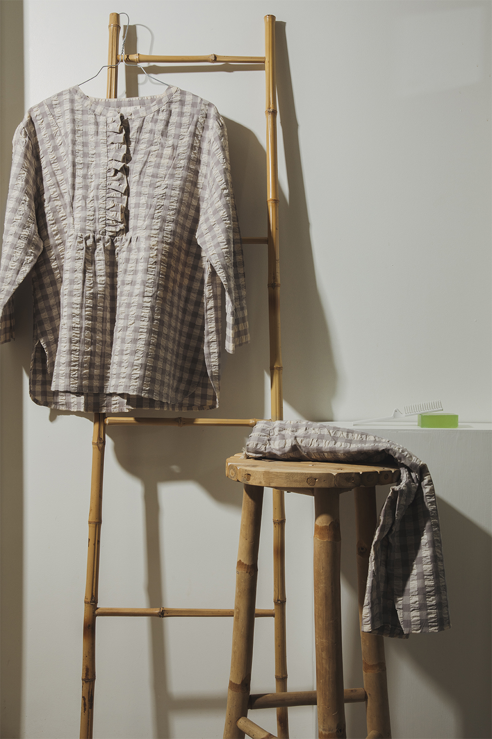 Bæk&Bølge Irene Shirt Grå/birk
