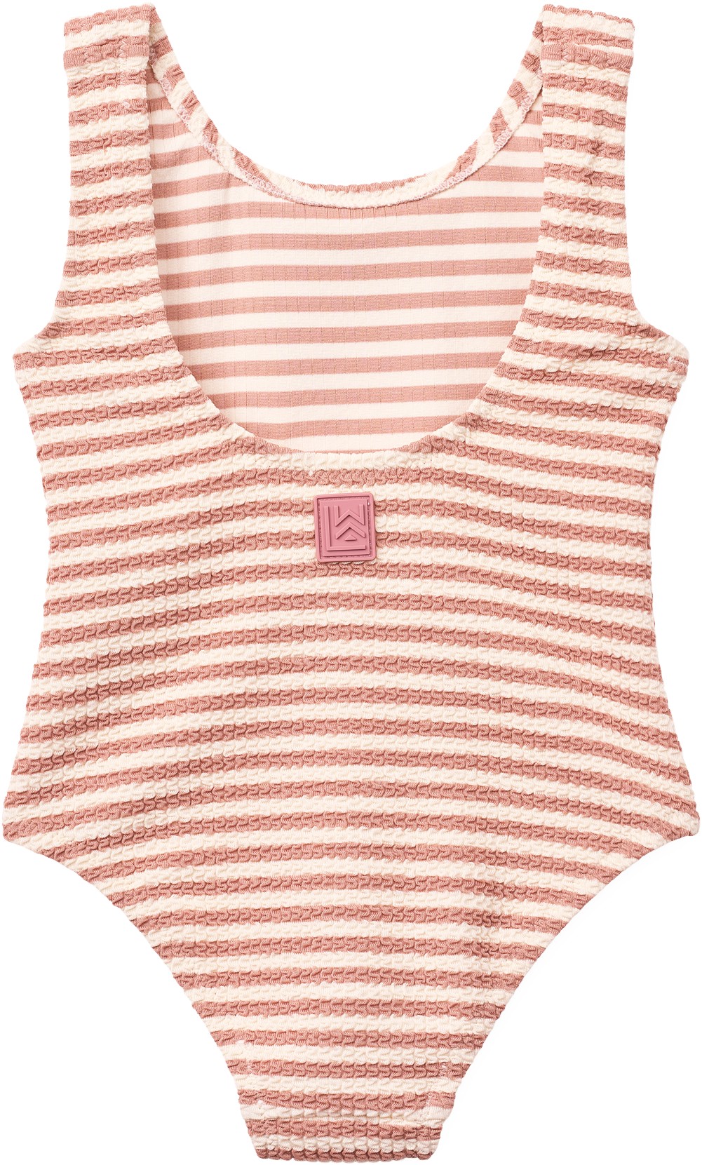 Bianco Stripe Swimsuit Coral Blush