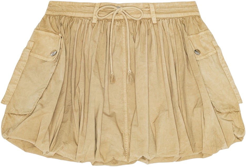 Washed Stretch Cotton Mini Bubble S