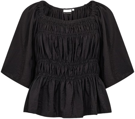 Curvy Waania 1 Bluse Sort