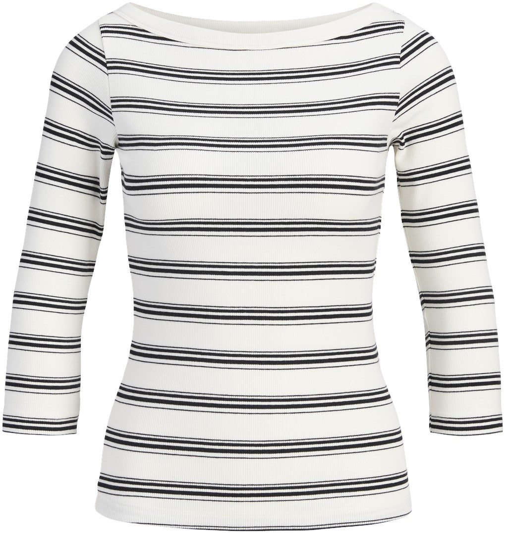 Jxfifi STR 3/4 Striped Boatneck TOP