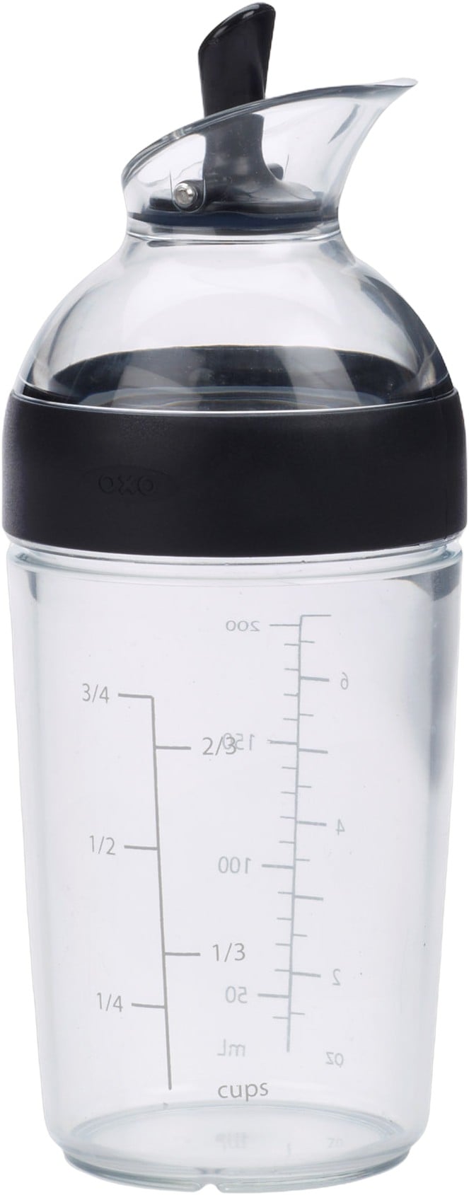 Salad Dressing Shaker, Black 236 ml