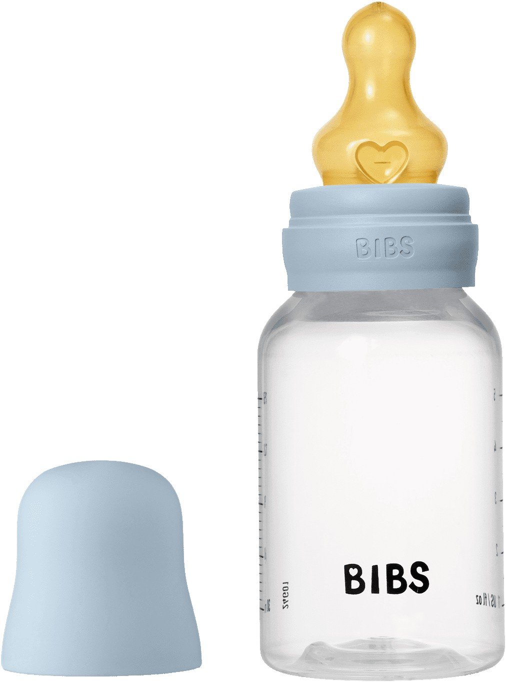 Bibs Baby Bottle Round Latex 1 Pack 150 ml Slow Flow Baby Bl