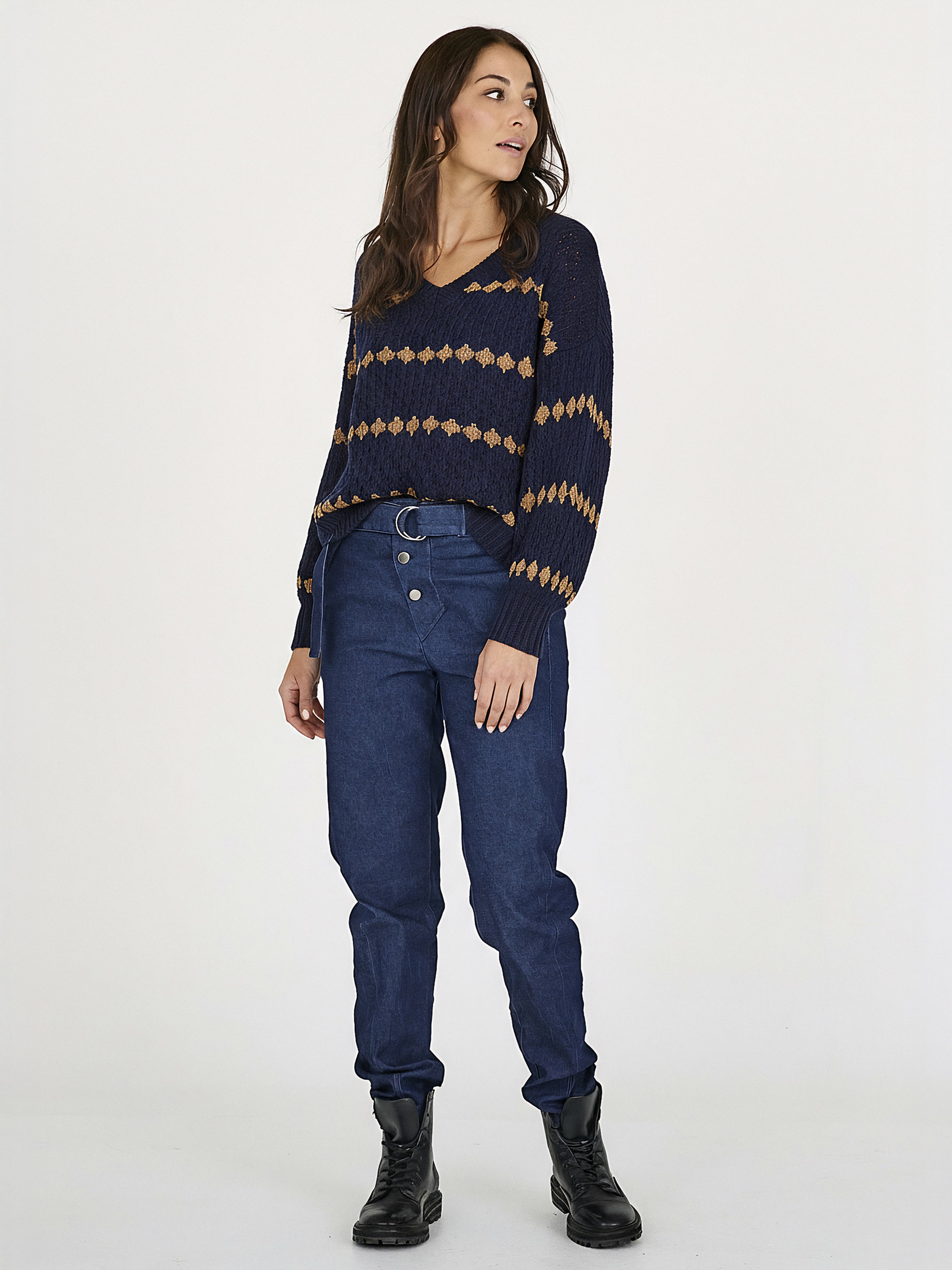 Bano Blouse Stripe Knit